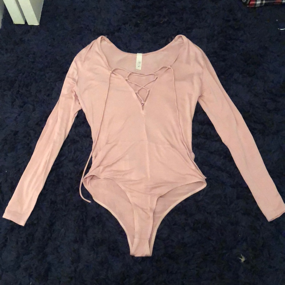 Light pink body suit